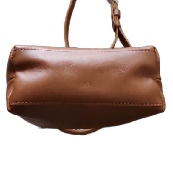 NWOT Portland Leather Goods 'Almost Perfect' Raindrop Crossbody Bag, Honey - Picture 9 of 10